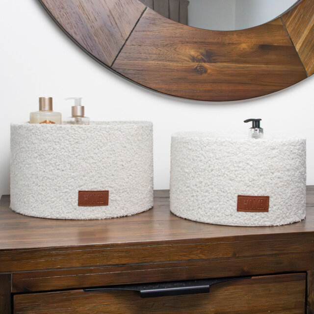 Ebern Designs Fabric Decorative Basket