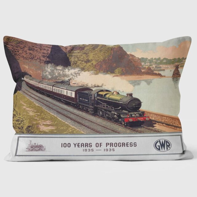 100 Years of Progress 1835-1935 GWR - National Railway Museum Cushion