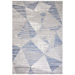 Kinston Blocks Flatweave Blue/Grey Rug