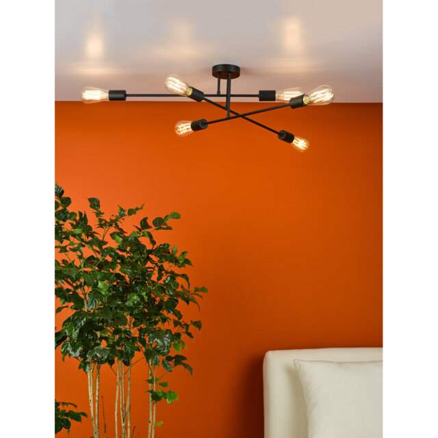 Winside 6-Light 87cm Semi Flush Mount