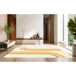 Birmadevi Vinyl Machine Printed Area Rug