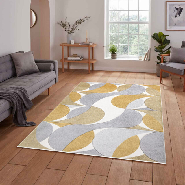 Kenzo Geometric Abstract Pattern Rugs