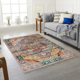 Blue/Red/Beige Rug