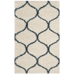 Atencio Power Loom Ivory/Slate Blue Rug