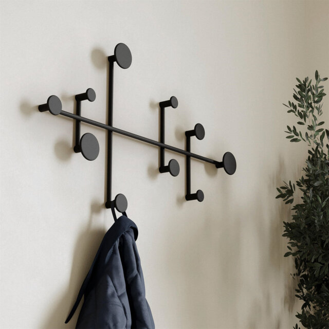 Stainless Steel 6 - Hook Coat Rack