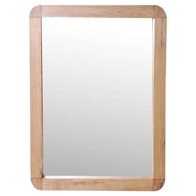 Acton Wood Flat Wall Mirror