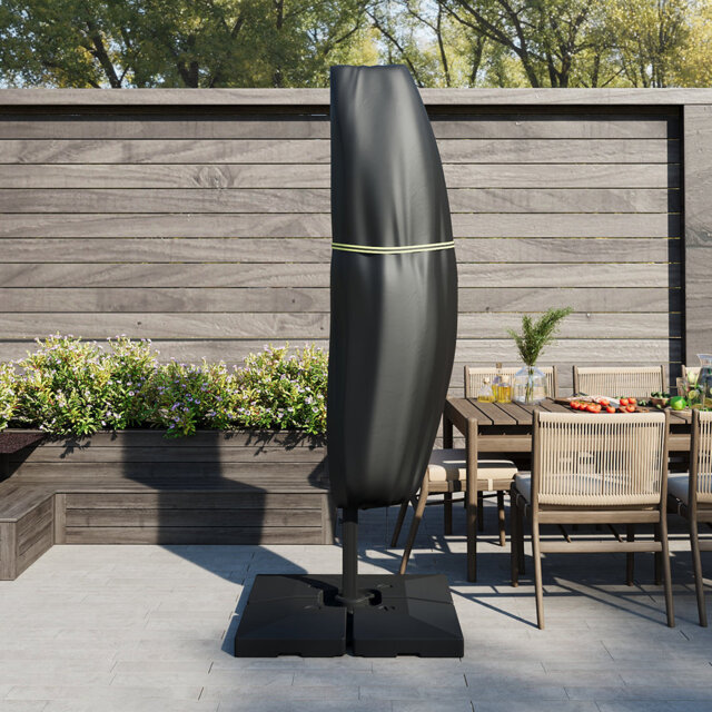 Waterproof Cantilever Parasol Cover with Zipper and Rod