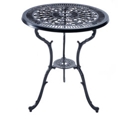 TABREEZ Garden & Patio Black Cast Aluminium Bistro Table