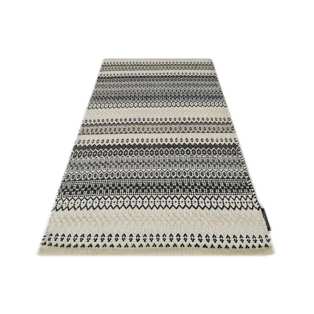 Saffron Handmade Kilim Cotton Beige/Navy Rug