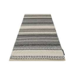 Saffron Handmade Kilim Cotton Beige/Navy Rug