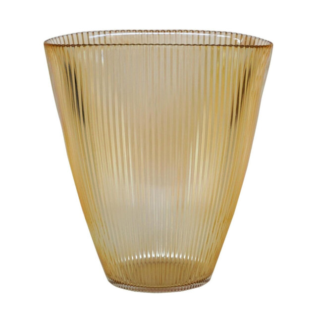 Recycled Glass Ribbed Table Vase