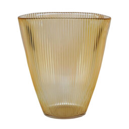 Recycled Glass Ribbed Table Vase