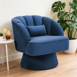 Upholstered Swivel Accent Chair