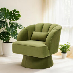 Upholstered Swivel Accent Chair