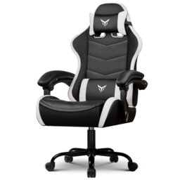 GTPLAYER Adjustable Faux Leather Swiveling PC & Racing Game Chair