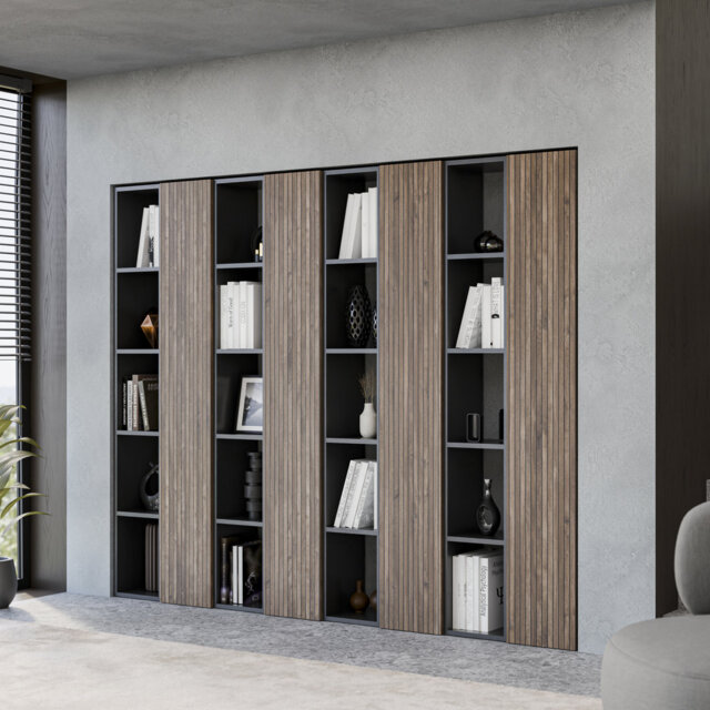 Oslo 182cm H x 224cm W Library Bookcase