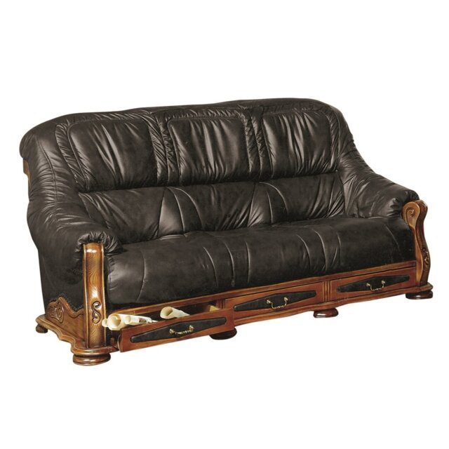 Dodsworth Faux Leather Sofa with Storage