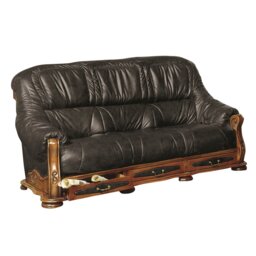 Dodsworth Faux Leather Sofa with Storage