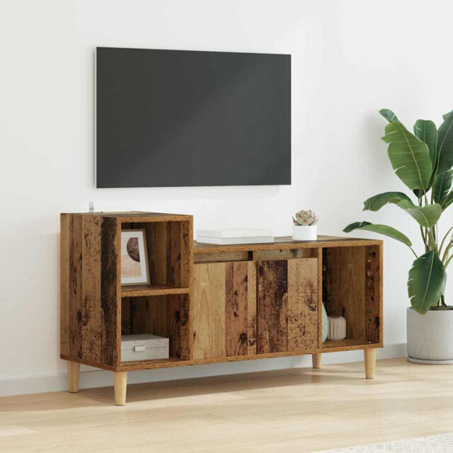 TV Cabinet Old Wood 160 X 35 X 55 Cm Engineered Wood