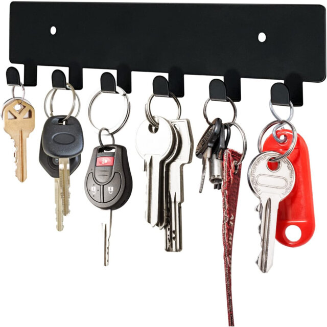 Godric Metal Wall Organizer with Key Hooks