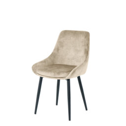 Deb 47cm H Velvet Upholstered Metal Dining Chair