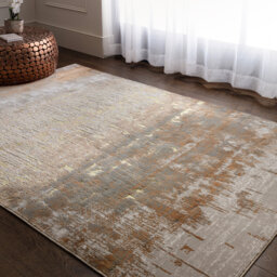 Aurora AU01 Dune Metallic Bronze Area Rug