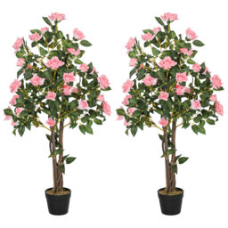 Halpin 110cm Faux Rose Tree in Pot
