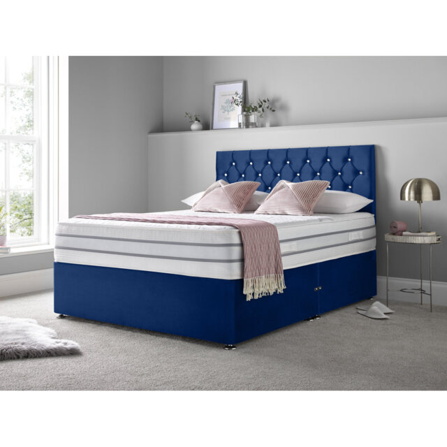 Boltwood Upholstered Divan Bed with Mattress