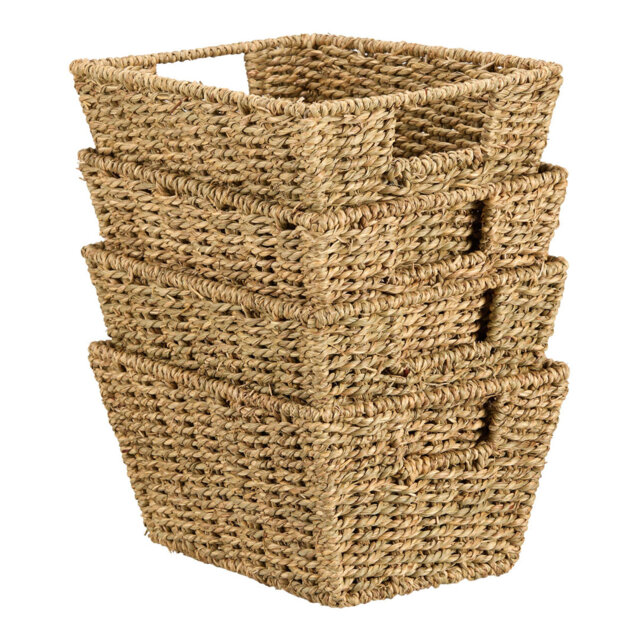 VonHaus Seagrass Decorative Basket