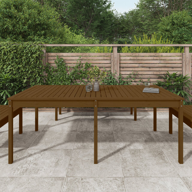 Josephville ClassicLiving Garden Table Honey Brown 121X82.5X76 Cm Solid Wood Pine