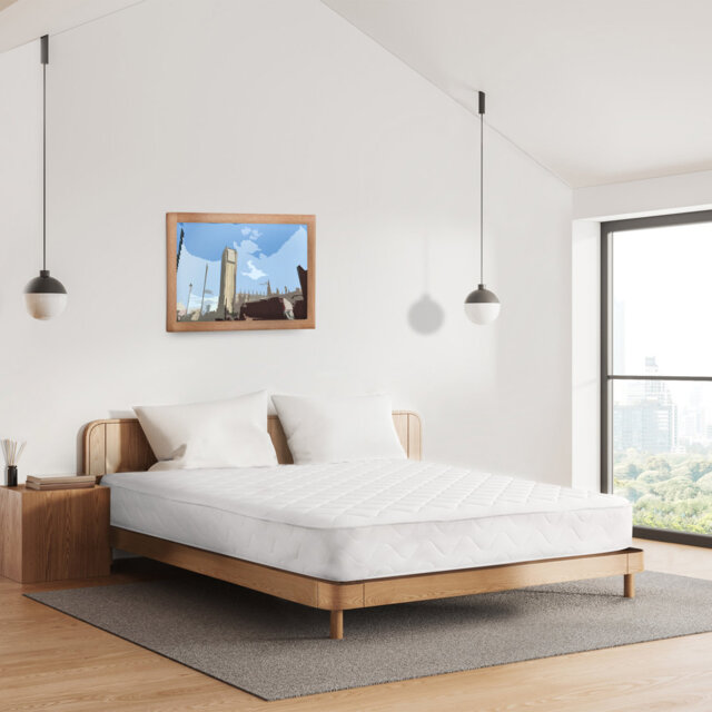 Storehill Soft Comfort Hybrid Memory Foam Mattress â 18cm Deep, Open Coil Support, Breathable & Rolled