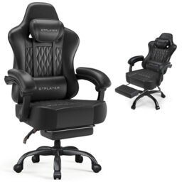 Metro Lane Adjustable Faux Leather Swiveling PC & Racing Game Chair