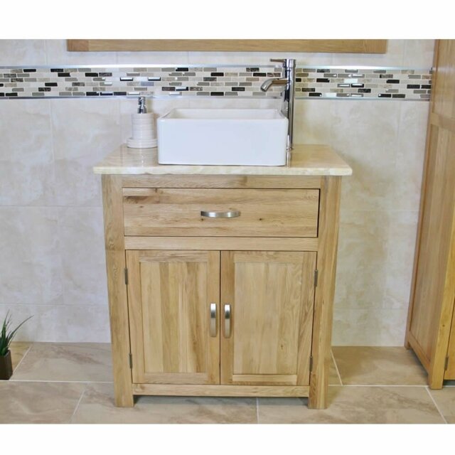 Deeter 750mm Single Bathroom Vanity with Vessel Ceramic Basin