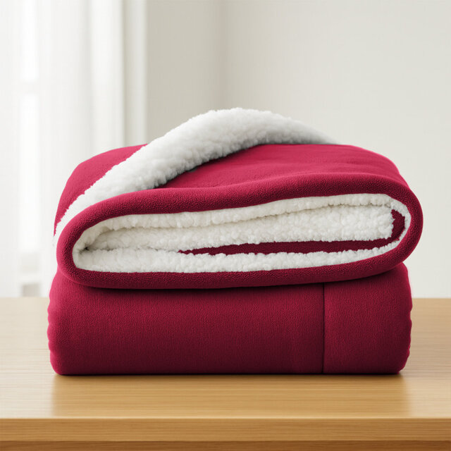 Aspire Homeware Deluxe Hotel Collection Ultra-Soft Sherpa Fleece Throw Blanket for Plush & Cozy Comfort