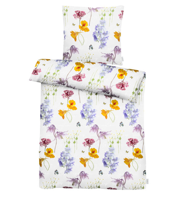 Hylan Green/White/Purple Modern & Contemporary Duvet Cover Set