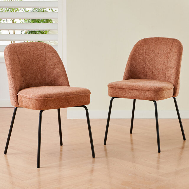 Linen Soft Padded Upholstered Dining Chair Cushion with Spring