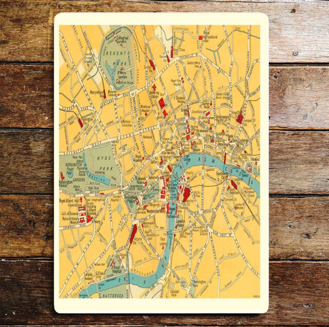 Cities & Countries Wall Decor on Metal