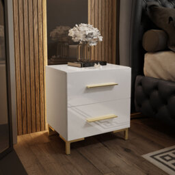 Norvelt 45cm W Manufactured Wood Bedside Table