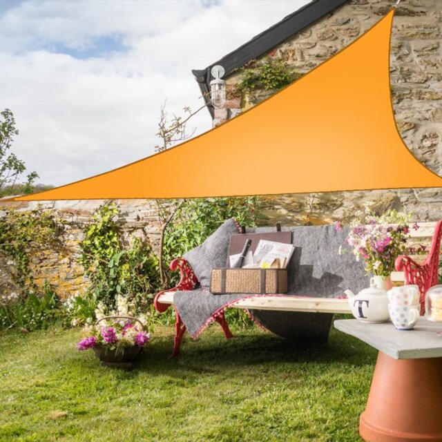 Drumraymond 3.6m x 3.6m x 3.6m Triangular Sun Shade Sail