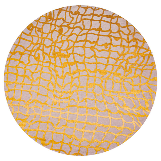 Flatweave Yellow Rug
