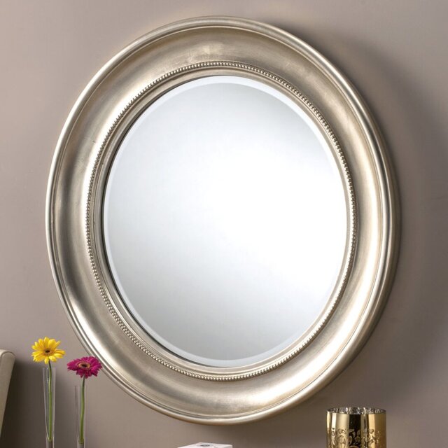 Lessard Round Framed Wall Mounted Accent Mirror