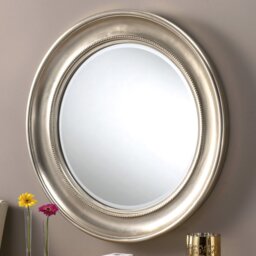 Lessard Round Framed Wall Mounted Accent Mirror