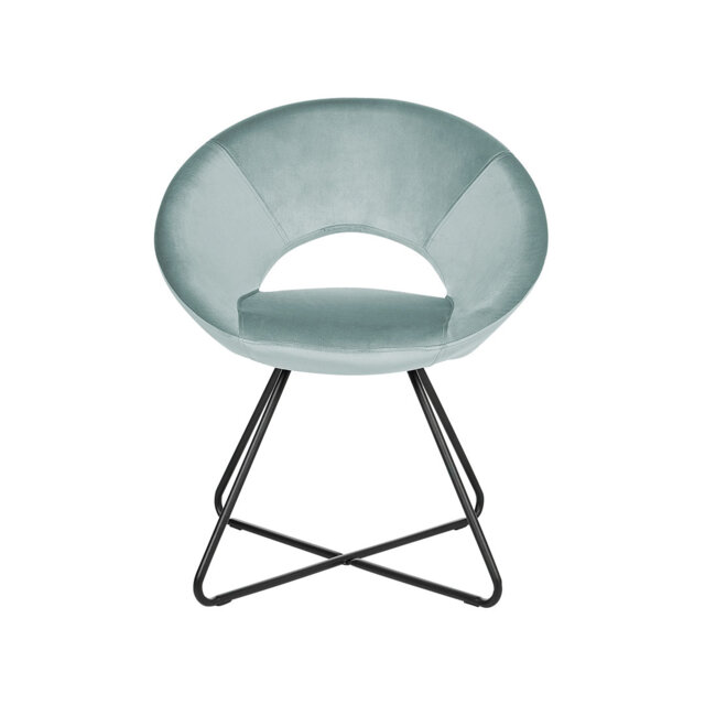 Medaryville 39cm H Velvet Upholstered Upholstered Back Dining Chair
