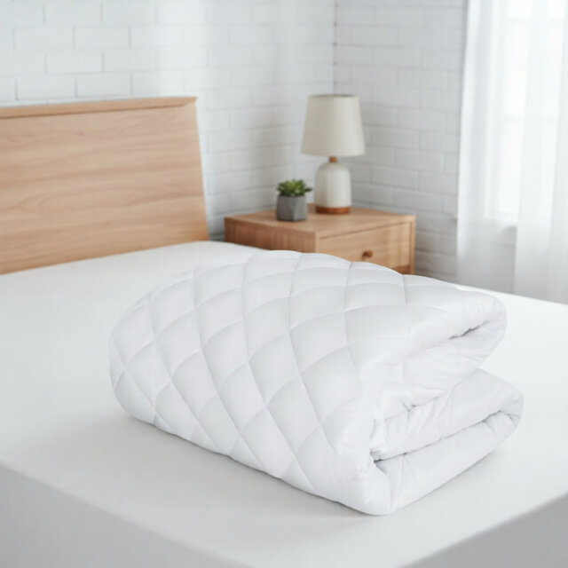 Quilted Fitted Mattress Protector with Skirt - Deep Pocket Bed Cover