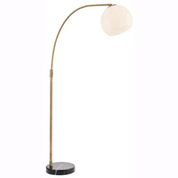 Aaliyah 169.2cm Matt Antique Brass Arched Floor Lamp