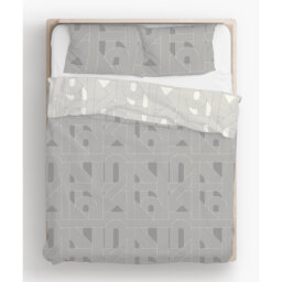 Averick Polyester Geometric Shapes Duvet Cover Set with Pillowcases Quilt Cover Soft and Breathable