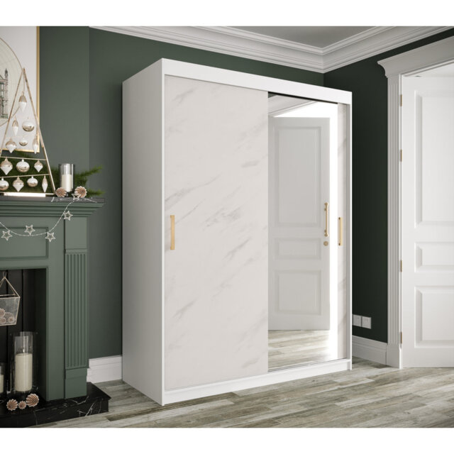 Mukai 2 Door Manufactured Wood Wardrobe