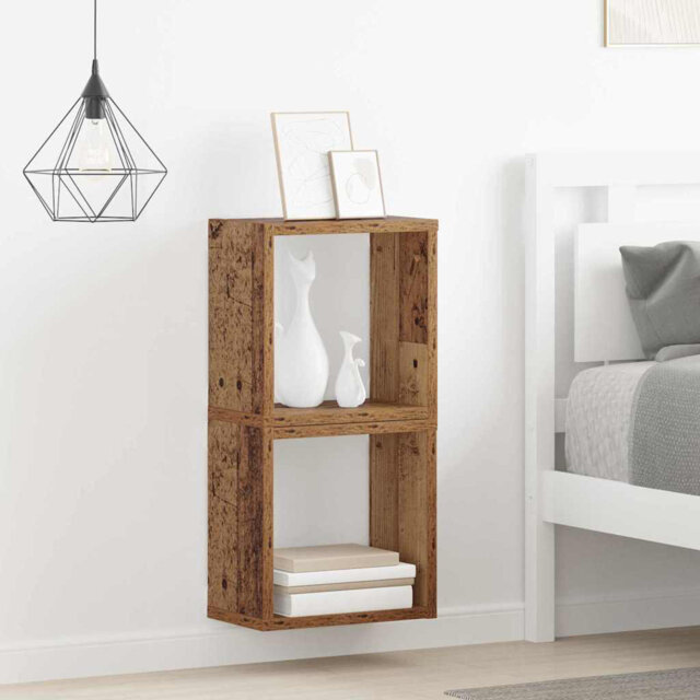 Wall Shelves 2 Pcs 26 X 15 X 26 Cm Engineered Wood