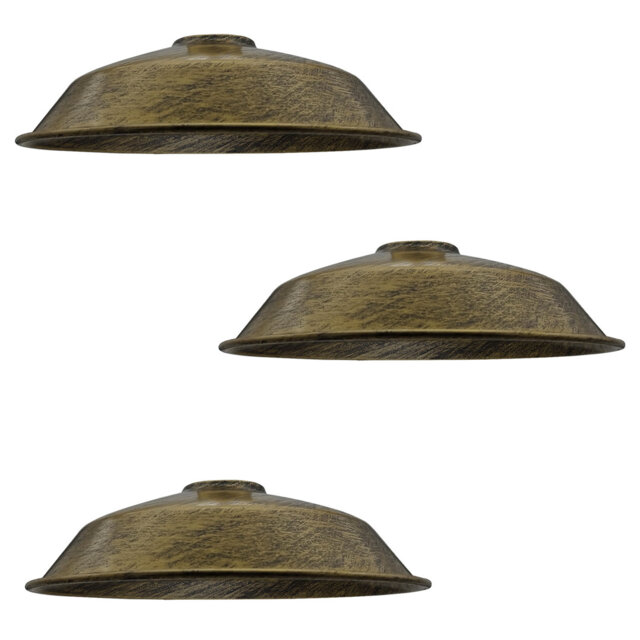 Simonides 7cm H x 26cm W Metal Bowl Lamp Shade ( Uno )