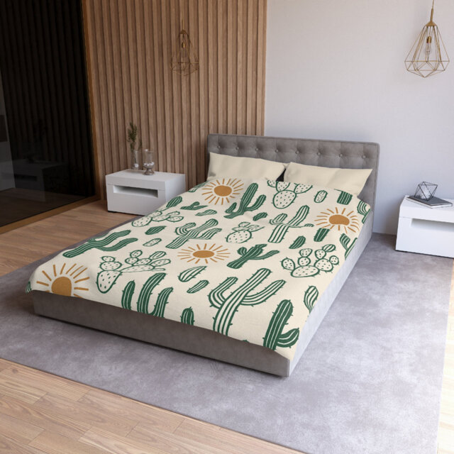 Microfiber Duvet Cover Boho Style, Design 17
